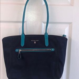 Navy Michael Kors Nylon Tote